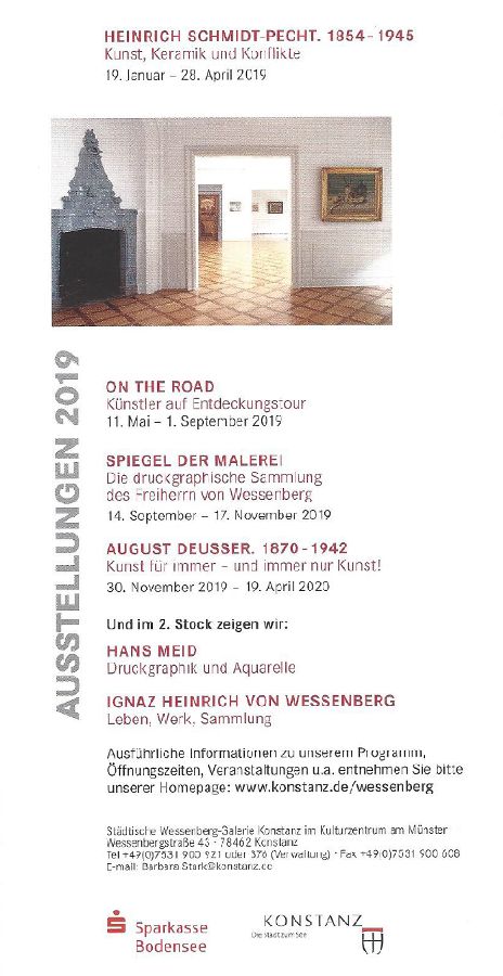 Flyer Wessenberg Galerie Konstanz 2